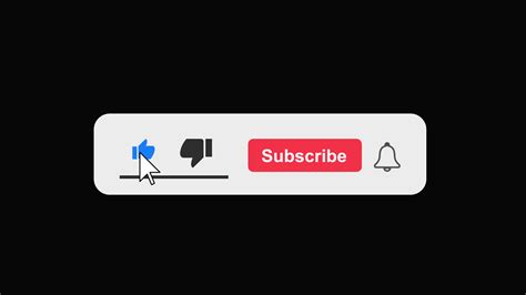 Animation Of A Subscribe And Likes And Notification Button For Channel Transparent Background