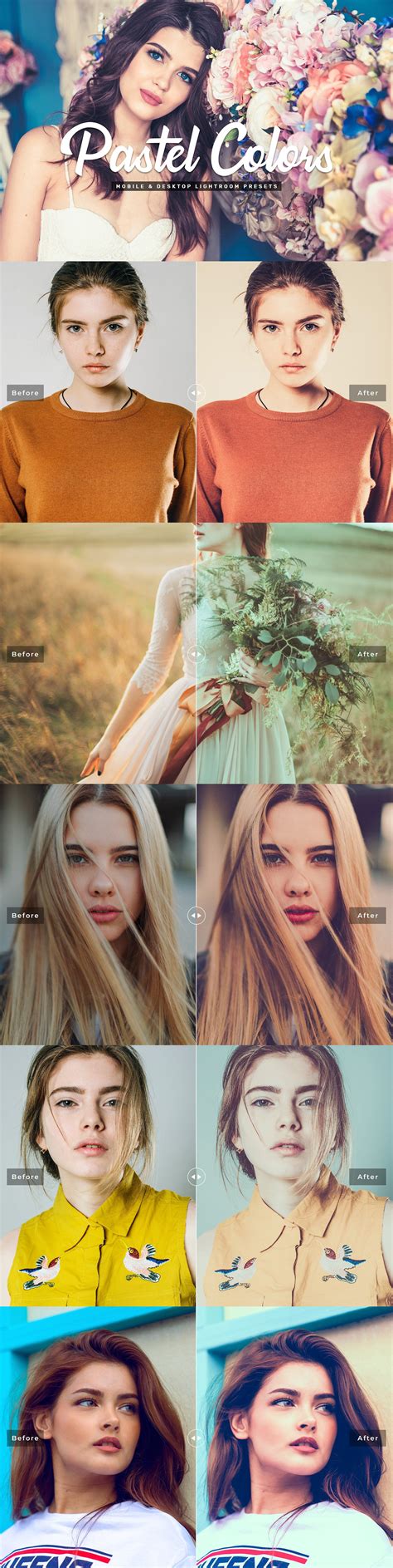 Pastelscapes is a premium preset that adds stylish pastels to your photos. Pastel Colors Lightroom Presets | Lightroom presets ...