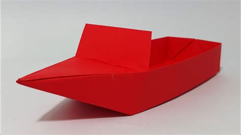Easy Origami Boat How To Make A Paper Boat That Floats Speed Boat