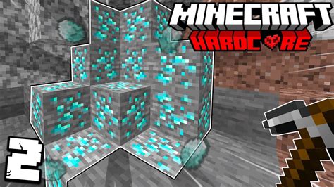 The Biggest Diamond Vein Minecraft 117 Hardcore Episode 2 Youtube