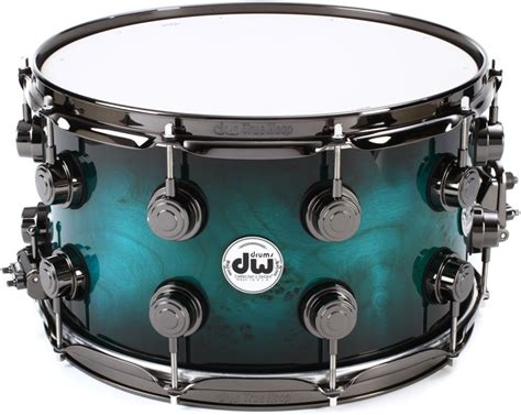 Dw Collectors Series Exotic Snare Drum 8 X 14 Inch Regal Black