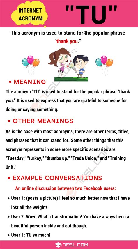 Tu Meaning What Does The Trendy Acronym Tu Mean Learning English