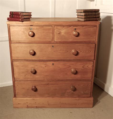 Fairly rich pine in colour. Large Victorian Pine Chest Of Drawers | 446815 ...