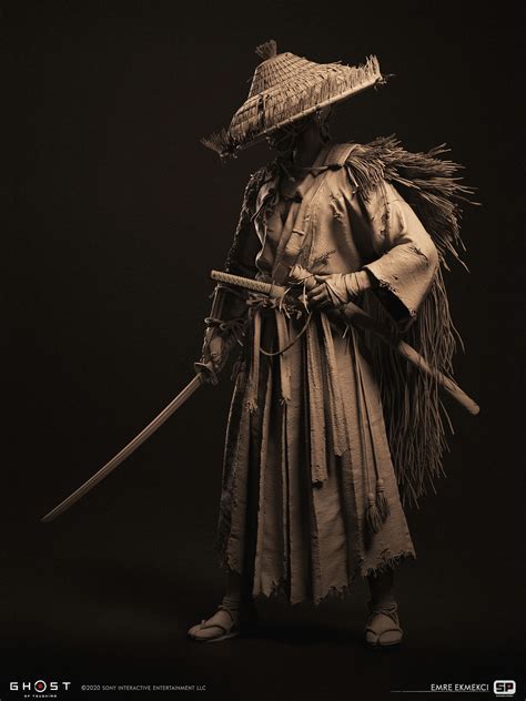 Artstation Ghost Of Tsushima Ryuzo Emre Ekmekci Samurai Artwork