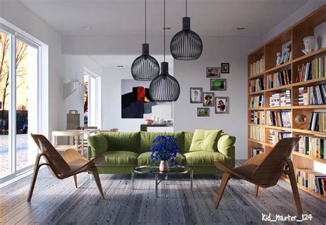 Sunny Living Room Interior Design Ideas