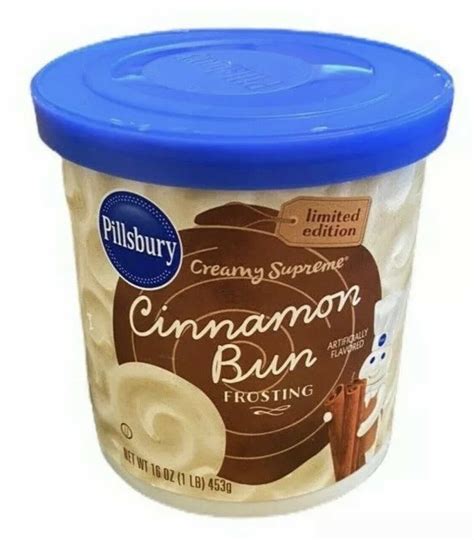 Pillsbury Limited Edition Creamy Supreme Cinnamon Bun Frosting 16oz