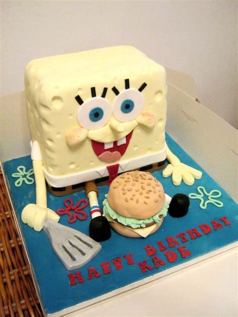 Spongebob Squarepants Cake Vanilla Sponge With Vanilla Buttercream