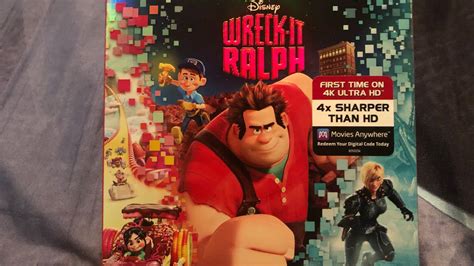 Wreck It Ralph 4k Blu Ray Unboxing Youtube
