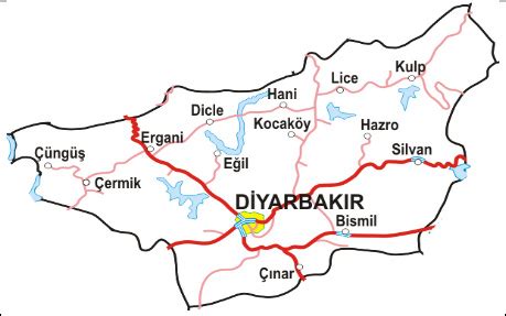 Diyarbakir Map Turkey