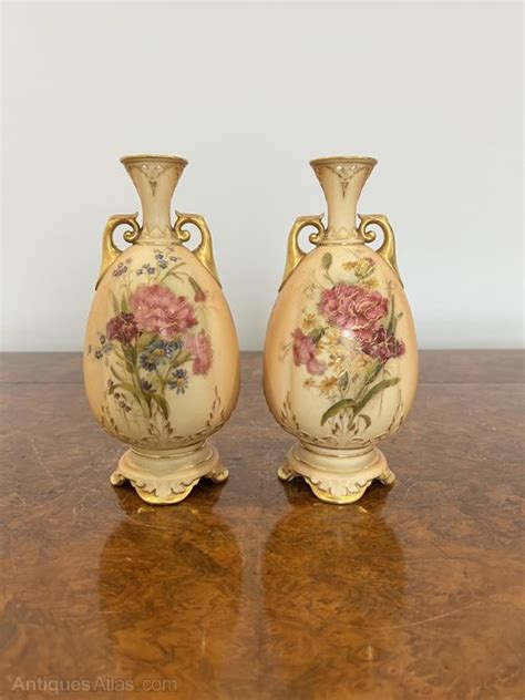 Antiques Atlas Pair Of Antique Royal Worcester Vases