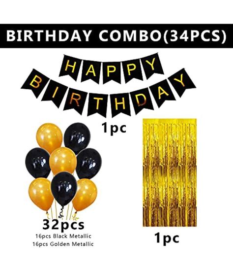 Buy Party Propz Happy Birthday Banner Decoration Kit 34pcs Set For