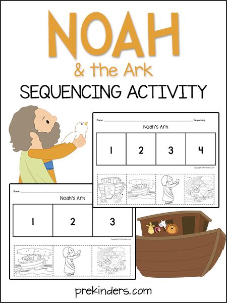Noahs Ark Sequencing Activity Sunday School Crafts For Kids Bible