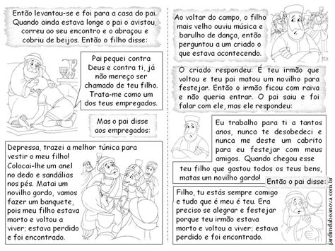 Atividades Sobre O Filho Pródigo Para Imprimir
