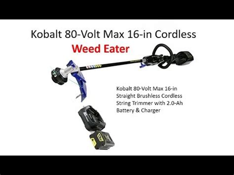Gas powered weed wackers provide the most torque and power. Kobalt 8ov Cordless Weed Eater THE BEST - YouTube
