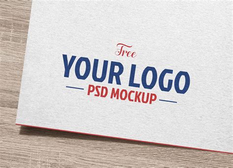 Free Natural White Paper Logo Logotype Mockup Psd Good Mockups