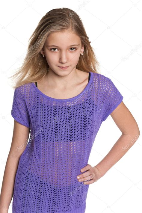 Confident Preteen Model With Brown Eyes High Res Stock Photo Getty