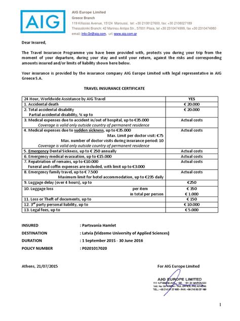 We did not find results for: Travel Insurance Certificate YES: Coverage is valid only outside country of permanent residence