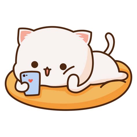 Mochi Mochi Peach Cat Friend Cute Cartoon Images Cute Anime Cat