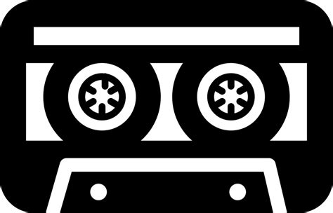 Cassette Tape Variant With White Details Svg Png Icon Free Download