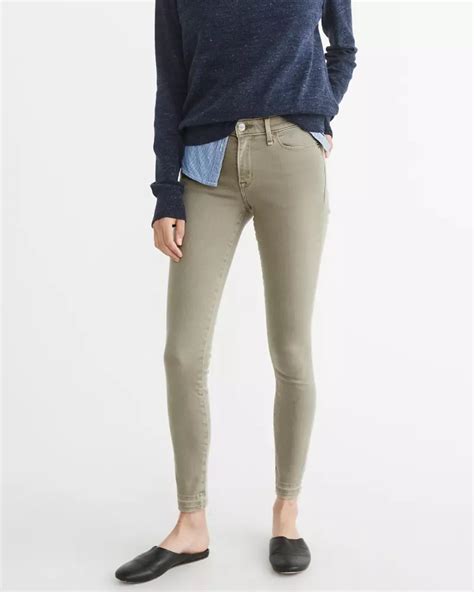 Womens Low Rise Super Skinny Jeans Womens Bottoms