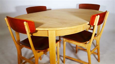 Danish Oval Oak Dining Table With 2 Extension Leaves Vampt Vintage Design