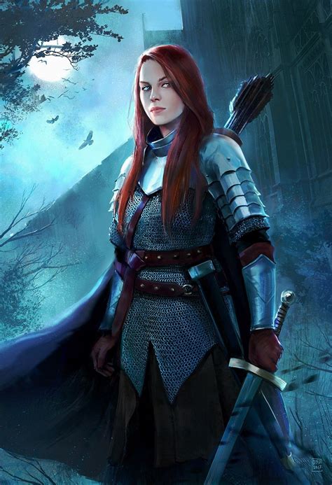 Pin By Илья Колобухов On Fantasy Female Knight Character Portraits