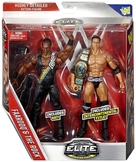 Wwe Wrestling Battle Pack Flashback Faarooq The Rock Exclusive 6 Action