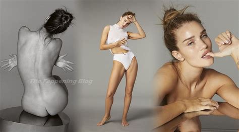 Rosie Huntington Whiteley Nude Sexy ELLE Magazine 9 Photos