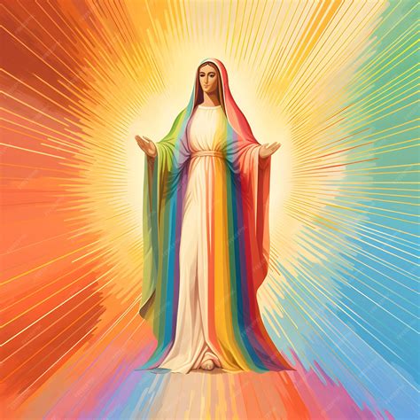 Premium AI Image | Portrait of our lady of grace Virgin Mary