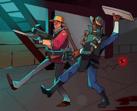 Sniper And Demoman By Deerestnight On Deviantart Team Fortress 2