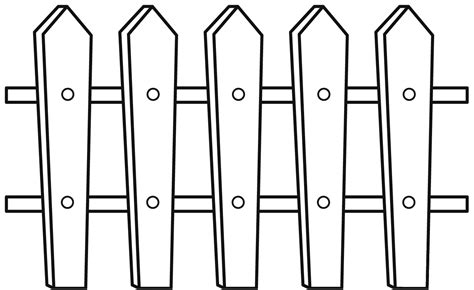 Fence Coloring Page Colouringpages
