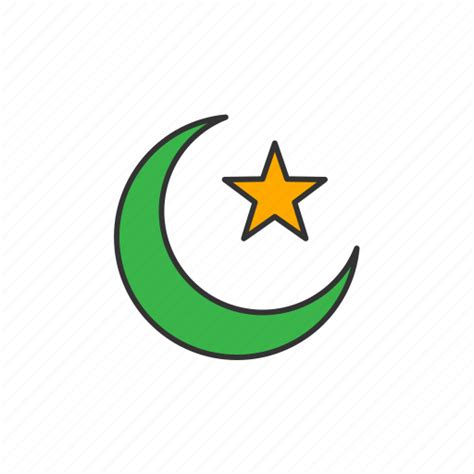 Crescent Islam Moon Star Icon