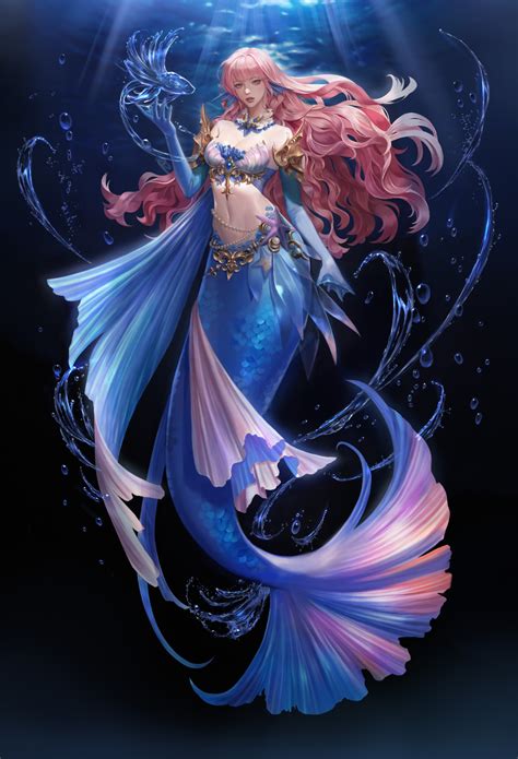 Artstation Mermaid Chungla In 2020 Beautiful Mermaids Mermaid
