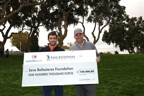 Seve Ballesteros Foundation Receives €100000 Eurasia Cup Donation