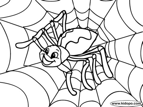 Spider and spiderweb coloring page. Spider Coloring Pages - GetColoringPages.com