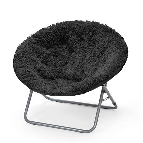 Buy Urban Shop Mongolian Faux Fur Oversized Moon Chair Multiple Colors