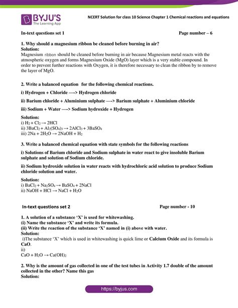 Ncert Solutions For Class Chemistry Chapter Free Pdfs