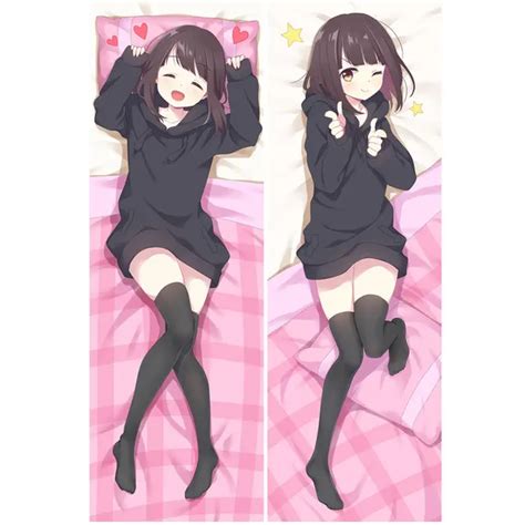 anime steins gate pillow covers 3d two sides printed pillow cases sexy girlpretty derby hugging