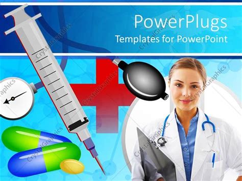 Powerpoint Template Medical Theme With Doctor Nurse With
