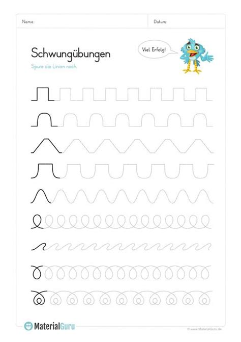 Arbeitsblätter für schule, grundschule, sek i und sek ii ✔ mehr als 4.400 ausgaben zum download verfügbar ✔ jetzt herunterladen und ausdrucken für ihren unterricht. Ein kostenloses Arbeitsblatt mit Schwungübungen und verschiedenen Mustern zum klassischen ...