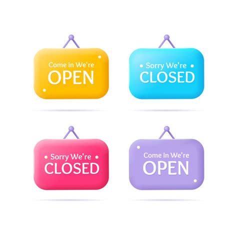 220 Cartoon Of Office Closed Sign Stock Illustrations Royalty Free
