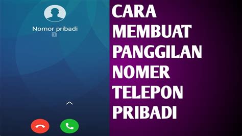 Contoh Nomor Telepon Sinau