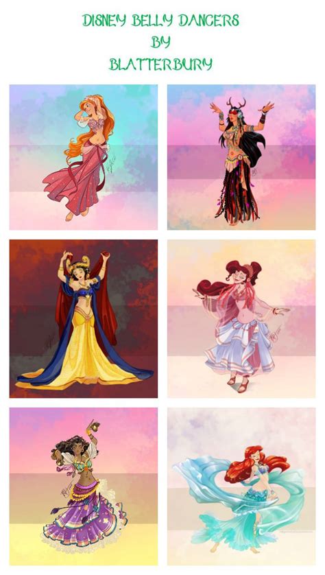 Disney Belly Dancers By Blatterbury On Deviantart Giselle Pocahontas