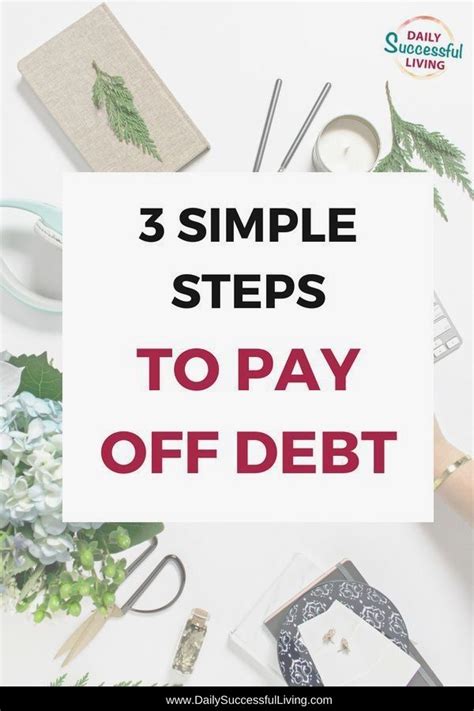 Simple Steps For Becoming Debt Free Debt Payoff Debt Free Debt