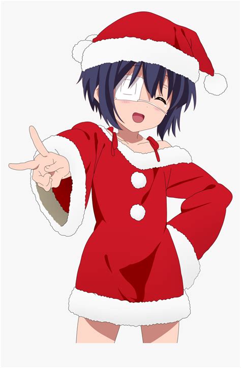Anime Santa Hat Png Merry Christmas Anime  Transparent Png Kindpng