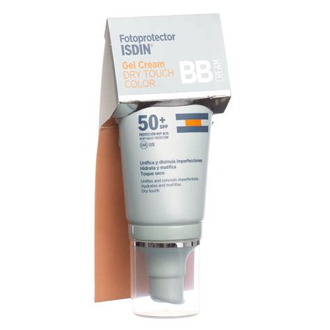 Fotoprotector Isdin Spf50 Gel Crema Dry Touch Color Bb Cream Protector
