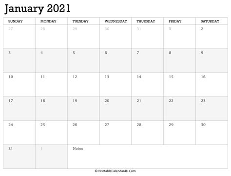 Here you can create your own downloadable 2020, 2021, and 2022 printable pdf calendars. Printable Calendar January 2021 with Holidays