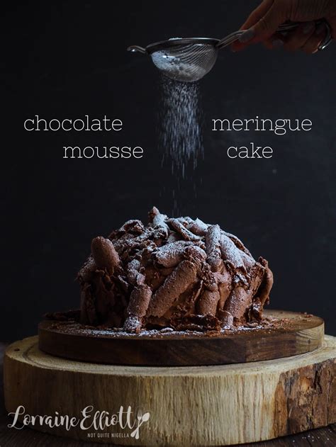 Combine the chocolate mousse with some fresh whipped cream and ripe berries (although this time of year it may be better to go. Chocolate Mousse Meringue Cake @ Not Quite Nigella