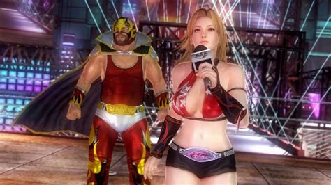 Dead Or Alive 5 Last Round Bass And Tina Armstrong Wrestling Action