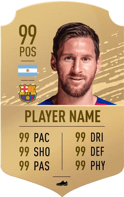 Totw Fifa 21 Ultimate Team Board Custom Personalised Fut Card Custom